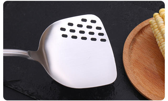 Spatula wholesale household products kitchenware stir-fry shovel stainless steel shovel spoon kitchen utensils home shovel vintage set detail 11