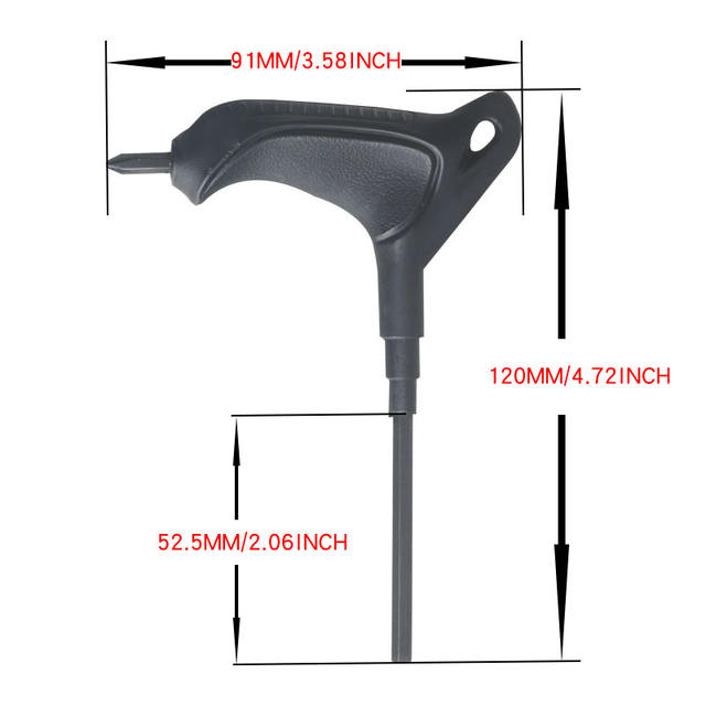 4mm Flat Head with Handle Complimentary Tool Skate Wrench Dismantling T-shaped Skate Wheel Nail Accessories detail 1