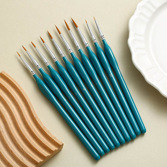 Cross-Border Pencil Set with Wolf Hair Outline Pens, Triangular Birch Wood Handles, Watercolor and Gouache Pens, Oil Painting Pens, Direct Sales from the Manufacturer detail 8