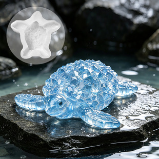Crystal Resin Turtle Lizard Frog Reptile Resin Mold DIY Turtle Ornament Silicone Mold detail 1