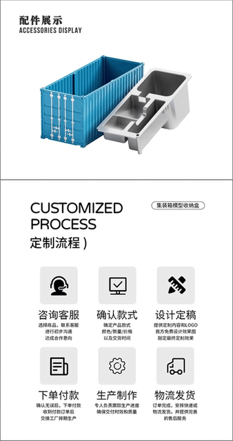 1:30 Mini Artificial Container Model Personalized Custom Logo Office Desk Business Card Pen Holder Storage Box detail 6