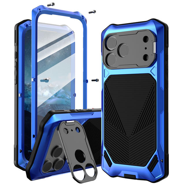Suitable for Apple 17Promax Anti-Fall Mobile Phone Case, Full-Cover Metal Stand, Iphone18Pm Magnetic Mobile Phone Case detail 8