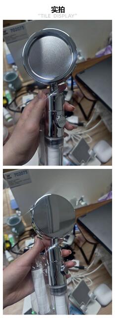 Factory In-Stock Three-Speed Pressurized Shower Head with Filter Cartridge and Hose, Shower Set, Cross-Border Shower Filter Nozzle detail 9