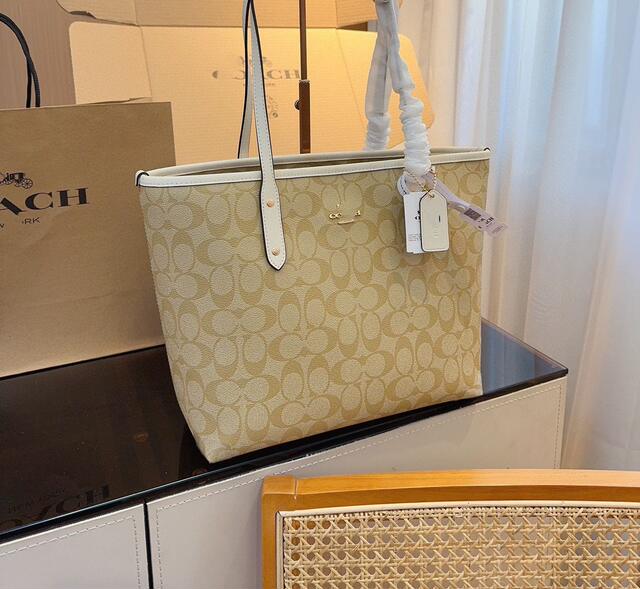 Koujia Tote Bag Genuine Leather Women's Bag Lv Bag New City30 Large Capacity Shopping Bag Handbag Crossbody Basket Bag detail 9