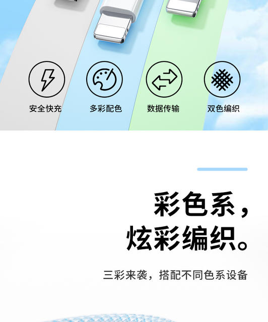 Applicable to Apple data line iPhone8/11/12/fast charging mobile phone charging line 13/xs/6 flash charging high current detail 2
