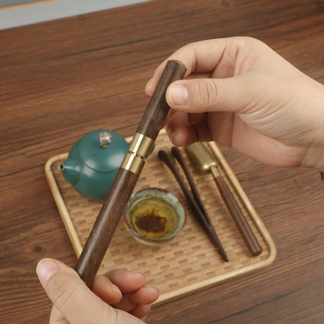 Ebony Tea Pot, Tea Knife, Tea Needle, Pu'Er Tea Knife, Tea Set Accessories Manufacturer, Engraved Logo detail 7