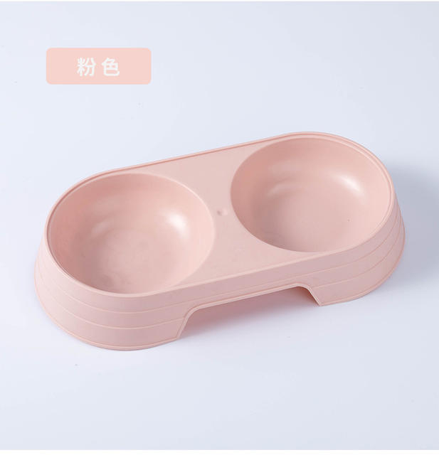 Dual-purpose Double Bowl Dog Bowl Cat Bowl Pet Bowl Pet Divided Drinking Water Feeding Cat Pet Supplies Popular Wholesale detail 9