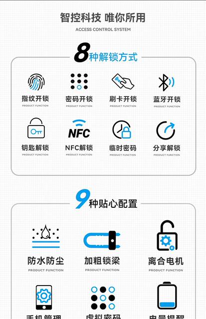 Double-open glass door graffiti U-shaped smart lock store door U-shaped fingerprint password lock mobile phone remote unlocking detail 4