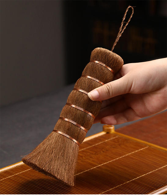 Brown Brush Handmade Tea Brush Kung Fu Tea Set Accessories Zizhu Tea Brush Creative Brush Natural Brush Wholesale detail 12