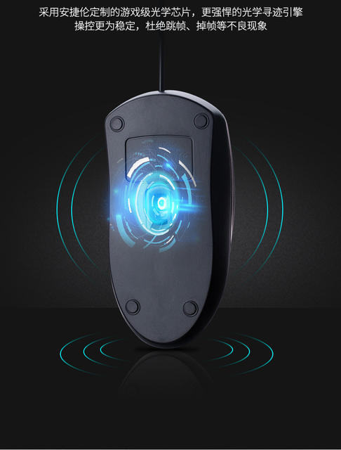Mi Wolf M1 Mouse USB Wired Home Office Business Heavy Use Desktop Laptop Optical Mouse detail 8