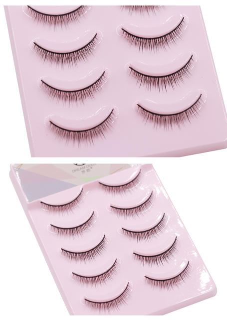Menglu R-3 False Eyelashes for Women, Supernatural Short Hard Stems That Can Support Double Eyelids, Simulated Curls, Grafted for Novices detail 4