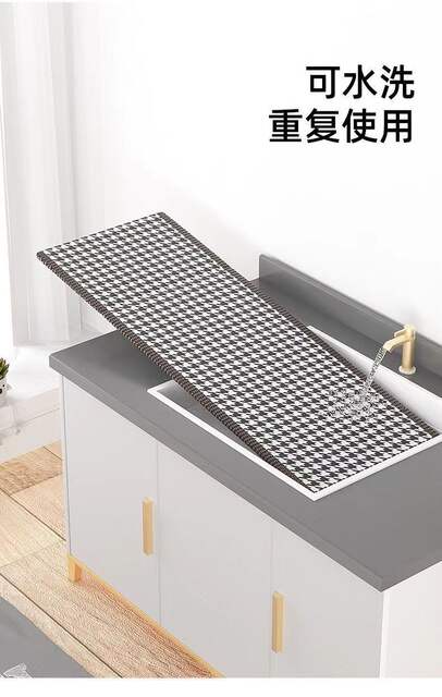 Large Houndstooth Pattern Storage Box, Large Capacity Wardrobe Folding Storage Bin, Multifunctional Household Clothing Storage Box, Thickened detail 9