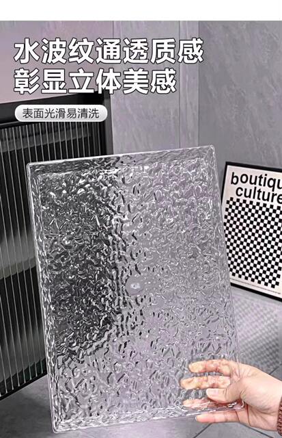 Tray Rectangular Living Room Household Light Luxury High-end Beauty Salon Acrylic New Tea Tray Water Cup Tea Set Fruit Tray detail 6