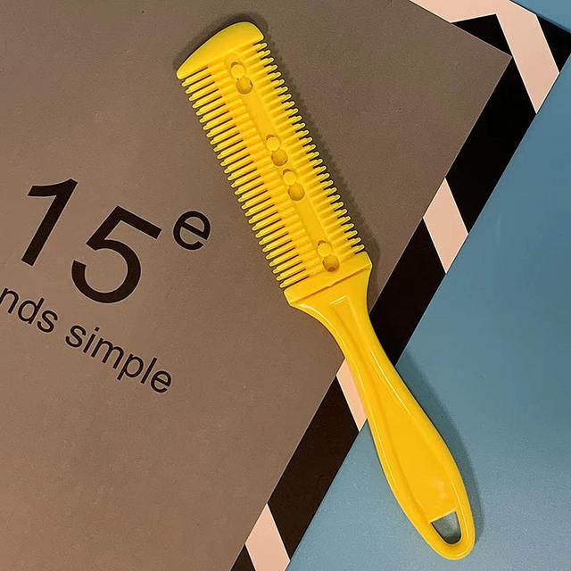 Double-sided blade hair cutting comb wholesale hair thinning hair curler Barber knife beauty hairdressing repair bangs detail 6