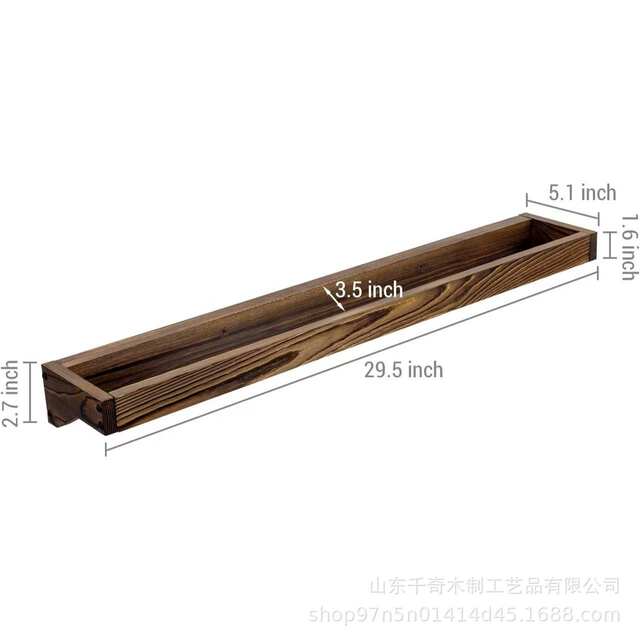 Wooden Wall-Mounted Shoe Rack Storage Shelf Hanging Shoe Organizer Entryway Shoe Storage Rack Wooden Shoe Rack detail 12