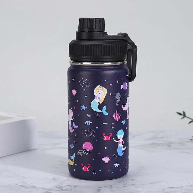 Cross-Border 12oz Cartoon Portable Space Flask Thermos Cup Custom-Made 304 Stainless Steel Outdoor Portable Vacuum Space Cup detail 5