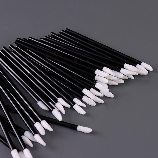 Hollow Rod Lip Brush, Transparent Lipstick Lip Gloss Stick, Makeup Tool, Portable Cleaning Brush, 50 Disposable Lip Brushes detail 6