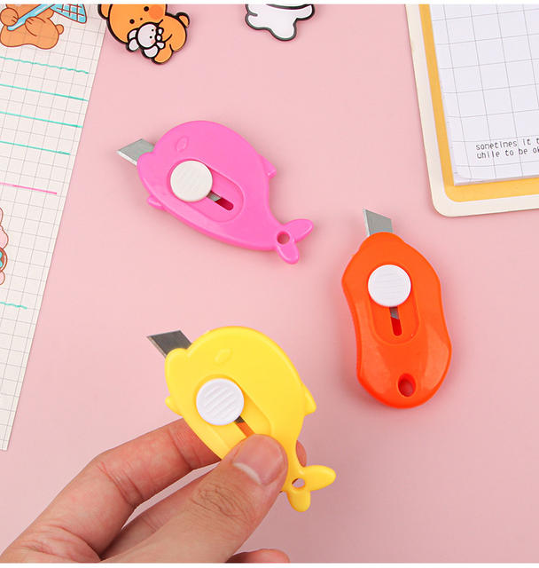 Casual and Portable Mini Utility Knife, Small Box Opener, Office Paper Cutting Express Knife, Kidsren's Cute Handmade Knife detail 11