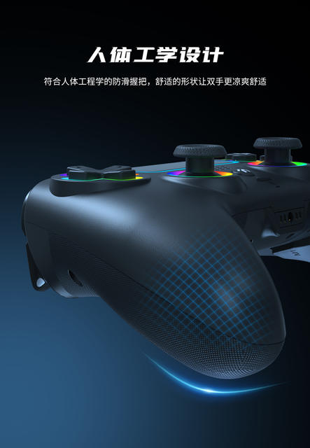 Cross-Border Ps5 Bluetooth Game Controller Hall Trigger Ps5 Game Controller with Rgb Light Wireless Controller detail 12