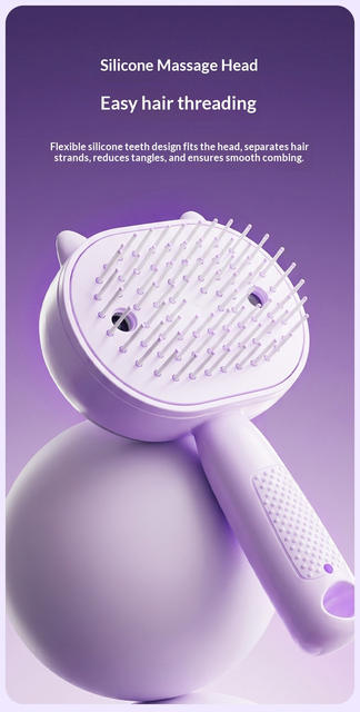 Electric Spray Airbag Massage Comb for Massaging Scalp and Hair Roots, Moisturizing and Smoothing Hair, Pet Comb detail 11