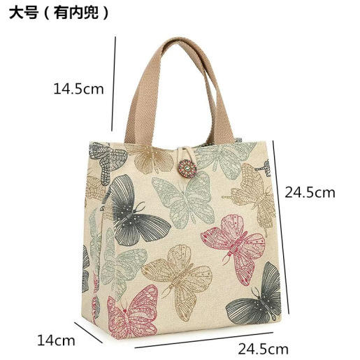 Ins-Style Canvas Tote Bag, Fashionable Crossbody Bag, Trendy for Going Out, Japanese Style, Office Worker, Lunch Bag, Mom's Handbag detail 9