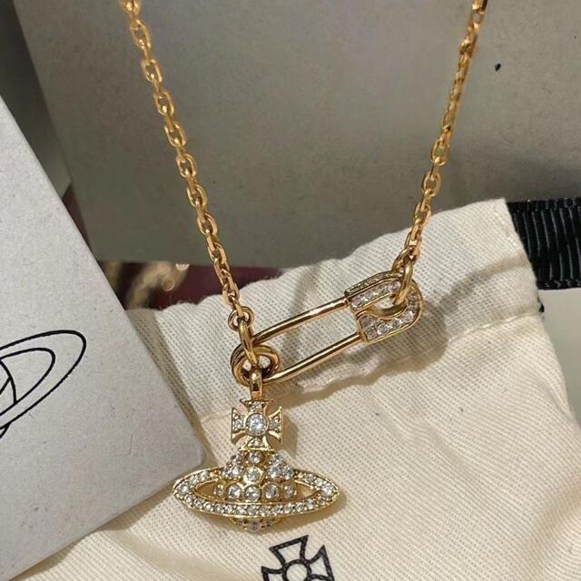 Empress Dowager Boutique Saturn Pin Necklace Girls New Entry Luxury Pape Pendant Niche High-end Clavicle Chain