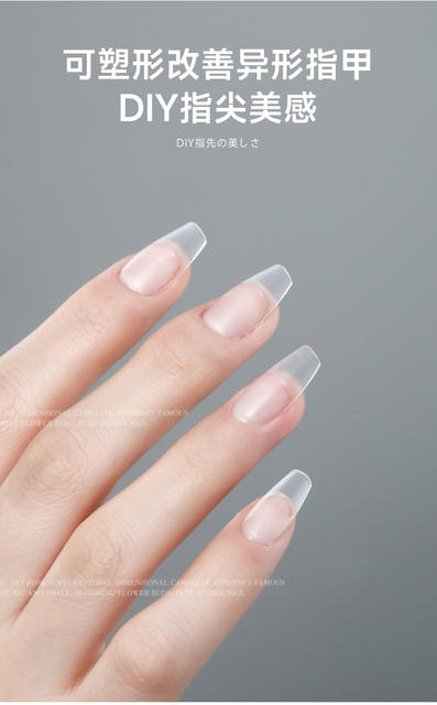 Ultra-thin Traceless Wearable Nail Patch Short Size Waterdrop Almond Type Non-engraving and Grinding Extension Wearable Nail Patch detail 6