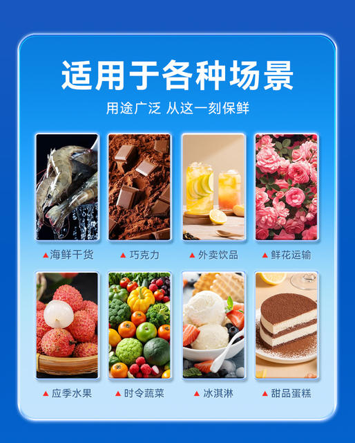 Disposable Self-Absorbing Water Ice Packs, 24 Compartments, Thickened for Freshness, Refrigeration, Ice Packs for Express Delivery, Food, Seafood, Cold Storage Bags detail 5