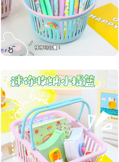 Square Plastic Picking Basket for Orchard, Hollow Strawberry Fruit Basket, Plastic Basket for Desktop Miscellaneous Items Organization and Storage detail 4