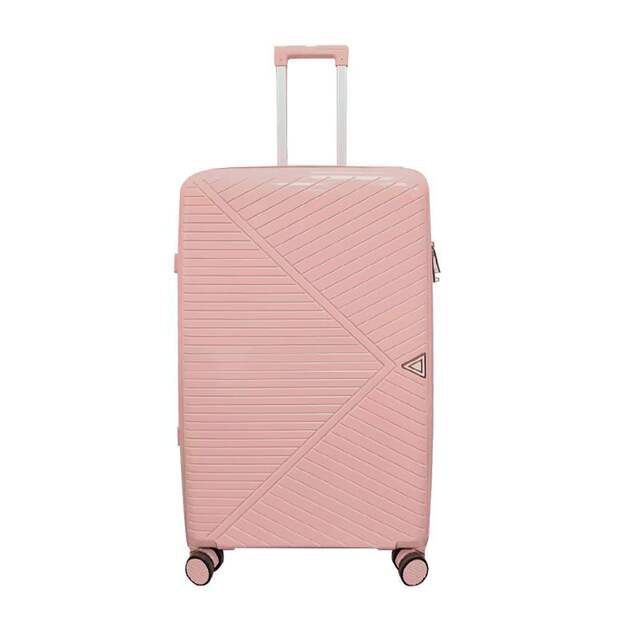 Ultra-Light Travel Suitcase Password Lock Pp Set Foreign Trade Luggage Zipper Large Capacity Carry-On Suitcase with Universal Wheels detail 4