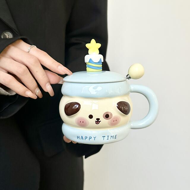 High Yan Value Girl's Heart Birthday Gift Piggy Cup for Male and Female Friends Couple Sisters Children's Gift Accompanying Gift detail 11