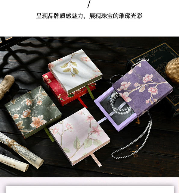 Crystal Bracelet Packaging Box, Jewelry Box, Pe Film Suspension Box, Pull-Out Storage Box, High-End Bracelet Box detail 8