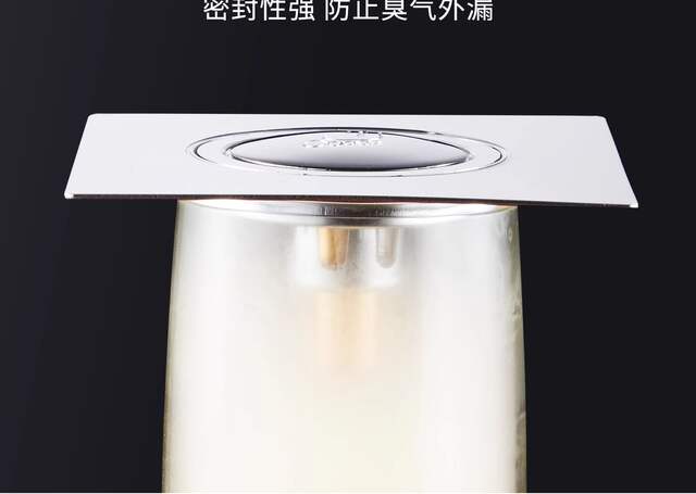 Toilet floor drain stainless steel foot floor drain deodorizer press bounce core sewer anti-return odor universal detail 5