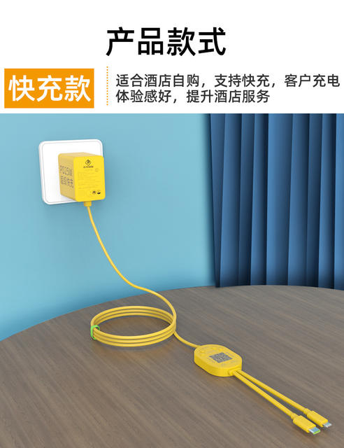 Shared Charger Hotel Sweep Code Pay Three-in-One Fast Charge Bluetooth Room Free Shared Charging Line Treasure Manufacturer detail 6