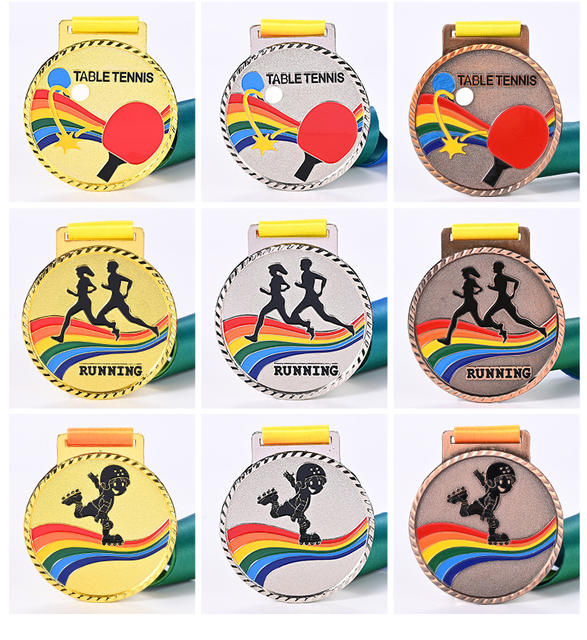 Metal Medal Customized Marathon Medal Listed Gold Medal Customized Kindergarten Games Primary School Medal Prizes detail 11