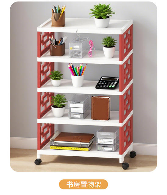 Multi-Layer Storage Rack Kitchen Fruit and Vegetable Snack Storage Rack Removable Pulley Trolley Floor-Standing Shoe Storage Rack detail 12