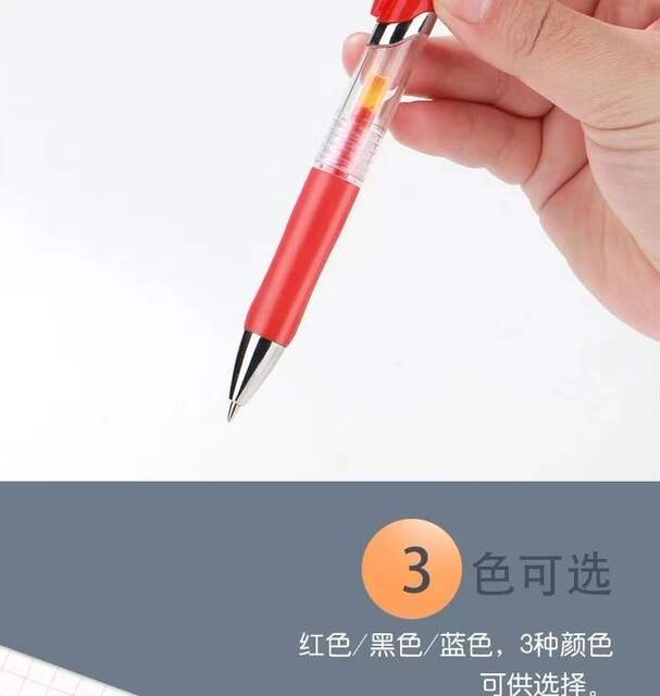 K35 Push Pen Wholesale 0.5mm Gel Pen Bullet Office Student Stationery Sign Pen Black Red Blue Refill detail 7