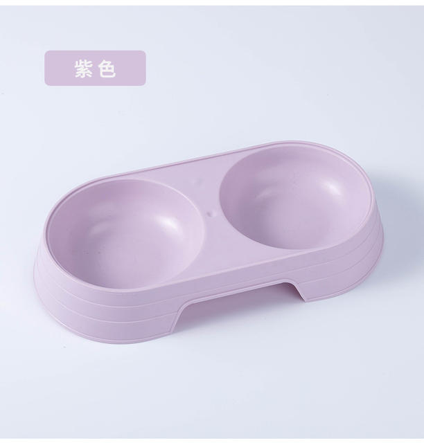Dual-purpose Double Bowl Dog Bowl Cat Bowl Pet Bowl Pet Divided Drinking Water Feeding Cat Pet Supplies Popular Wholesale detail 8