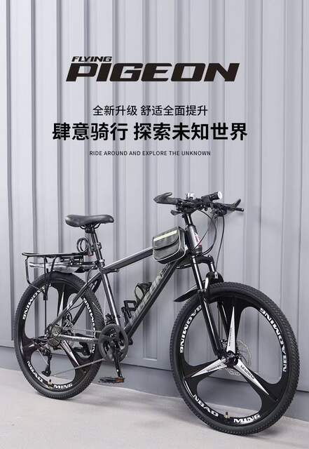 Flying Pigeon Brand Mountain Bike Men's Variable Speed Off-Road Bike Teenagers Middle School Students Ladies Road Racing Adult detail 3