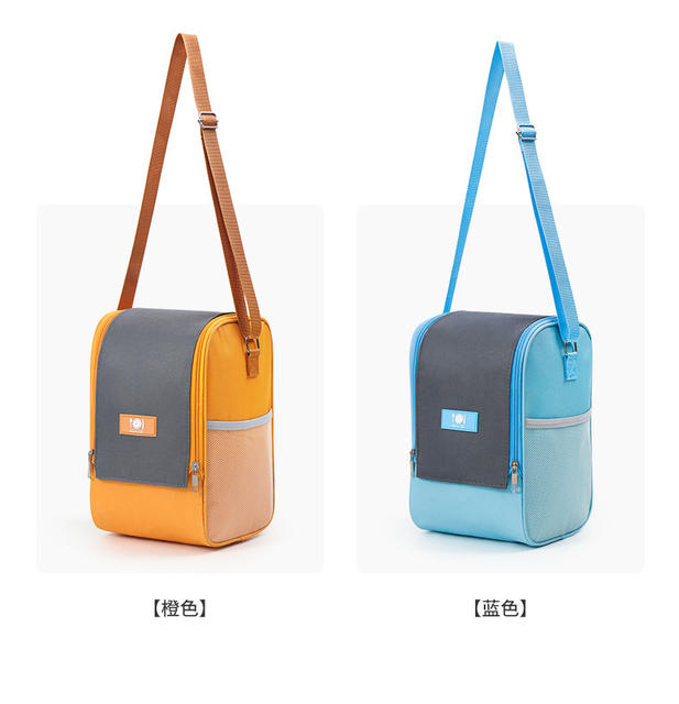 Lunch Box Bag Square Large Opening Insulation Bag to Bring Rice to Work Handbag Aluminum Foil Thickeneded Insulation Bag Student Lunch Bag detail 11