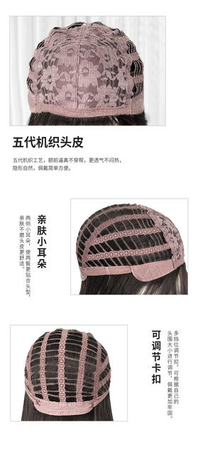 Autumn Wig for Women Wholesale Cross-Border Daily Internet Celebrity Long Curly Hair Natural Big Wave Broken Hair Bangs Full Head Wig detail 7