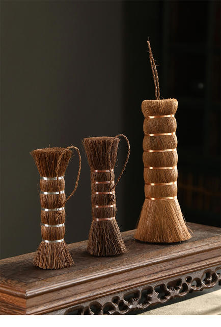 Brown Brush Handmade Tea Brush Kung Fu Tea Set Accessories Zizhu Tea Brush Creative Brush Natural Brush Wholesale detail 6