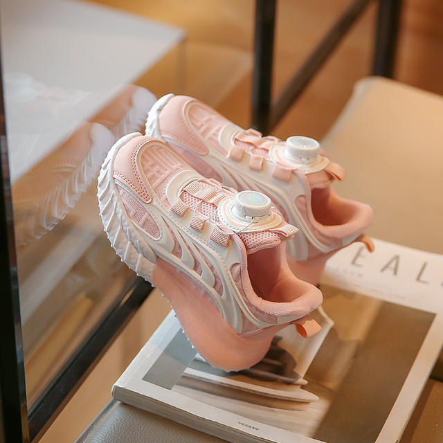 Children's Shoes Boys' White Shoes 2025 Spring & Fall New Kidsren's Breathable White Sports Shoes Boys Mesh Primary School Students