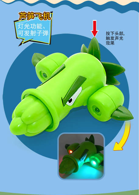 Genuine Xuanli Plant War Zombie Toy Sound and Light Edition Single Hand Doll Model Launchable Battle Toys detail 7
