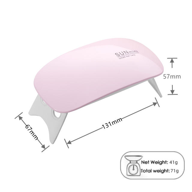 Sunmini mini mouse nail lamp handheld folding phototherapy machine drying UV curing phototherapy lamp nail baking lamp detail 6