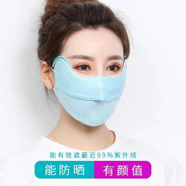 Summer new sun protection dust mask open breathable mask sun protection riding breathable Ice Silk cold feeling mask wholesale detail 6