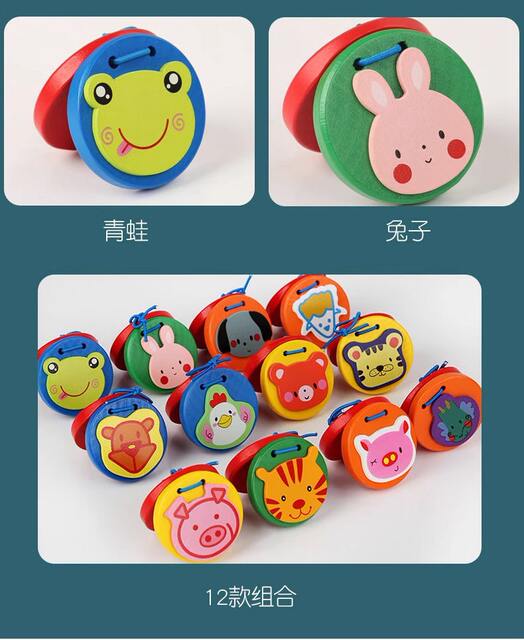 Wooden Soundboard Animal Orff Early Education Music Toys Wooden Children's Percussion Instrument Dada Professional Round Dance Board detail 11