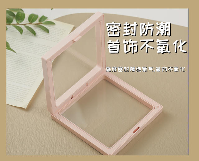 PE film suspension box transparent jewelry box necklace display box jewelry storage box jewelry box wear a wholesale detail 12