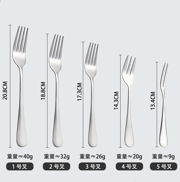 Cross-Border 1010 Stainless Steel Tableware Western Steak Knife, Fork and Spoon Set Hotel High-End Dessert Coffee Spoon and Fork detail 8