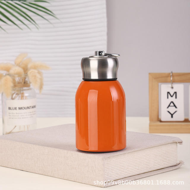 Trendy Mini Stainless Steel 316 Student Thermos Cup with Lock and Pull Ring, Portable Pocket Gift detail 7